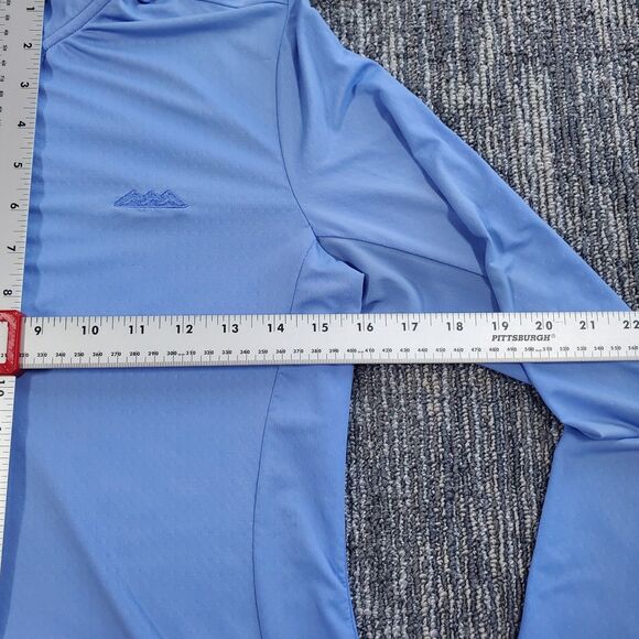 GG Blue Luxe Sport Women's Long Sleeve Blue Golf Tennis Qtr Zip Top Active - Picture 10 of 13